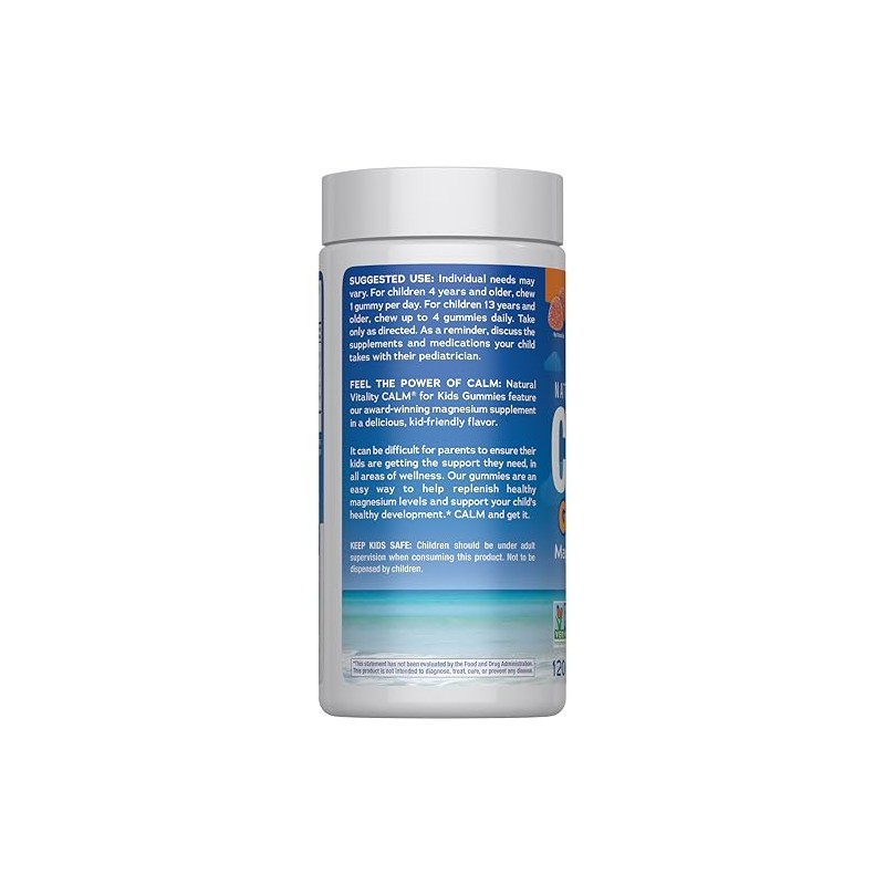 NATURAL VITALITY Sweet Citrus Calm, gomitas para niños, 120 unidades