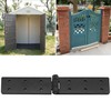 2 PCS Heavy Duty Black Metal Folding Door Hinges