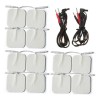 Electro Shop 14 Pza Electrodo Fisioterapia Tens Ems + Cables
