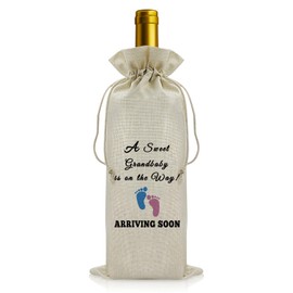 Vadaka New Grandparents Gifts First Time Grandparents Gifts Wine Bags Promoted to Grandparents Gift Pregnancy Announcement Gift for Grandparents New Grandma New Grandpa Gift Pregnancy Reveal Gift