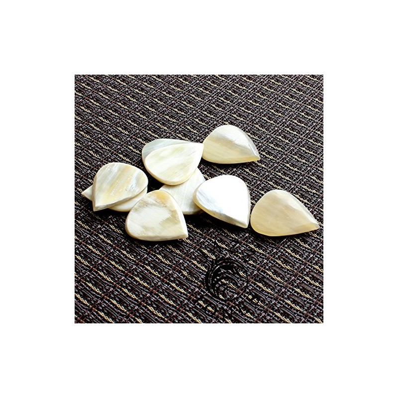 Jazz Tones Guitar Plectrum - White Horn (Single)