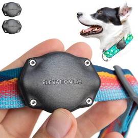 Elevation Lab TagVault AirTag Dog Collar Mount (2 Pack) - IP69 Waterproof, Doesn't Dangle, Fits All Width Collars