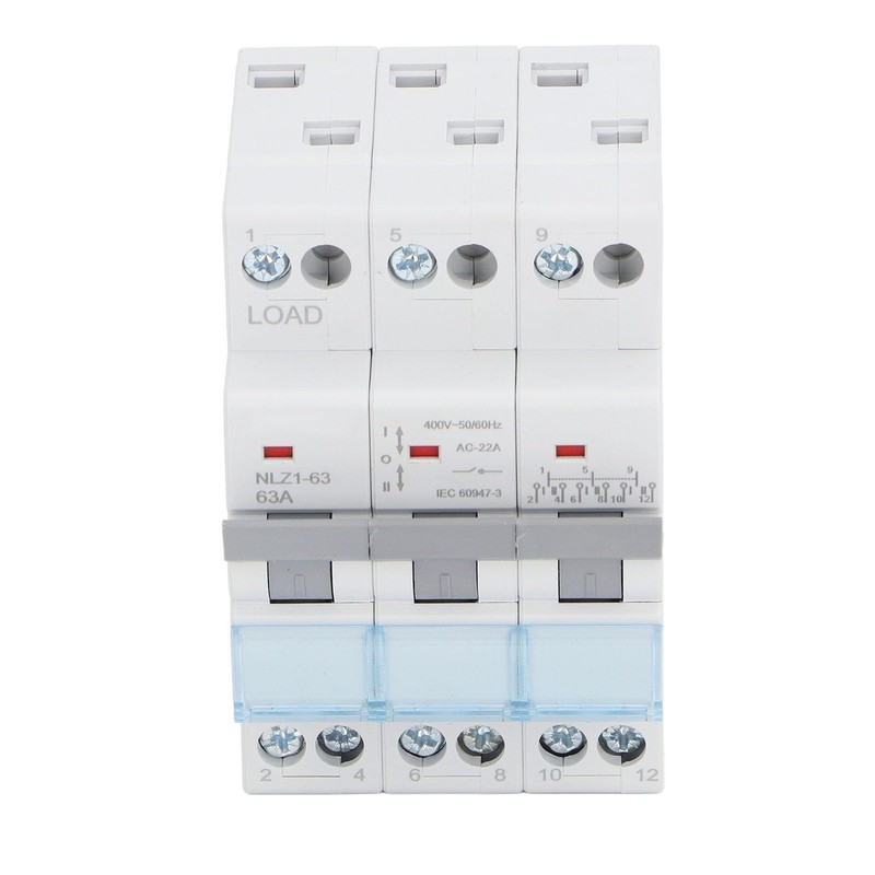 Dual Power Manual Transfer Switch 3P Interlock Circuit Breaker 400VAC