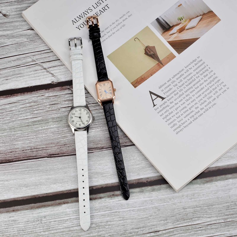 BISONSTRAP Leather Watch Straps, Soft Replacement Bands with Polished Buckle,18mm,