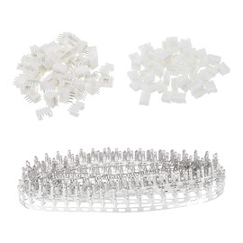 MECCANIXITY 2mm Pitch PH Connector Kits 4 Pin Male Female Header Socket 4-Pin Housing Cable Adapter and Crimp DIP Kits, 50 Set(300pcs)