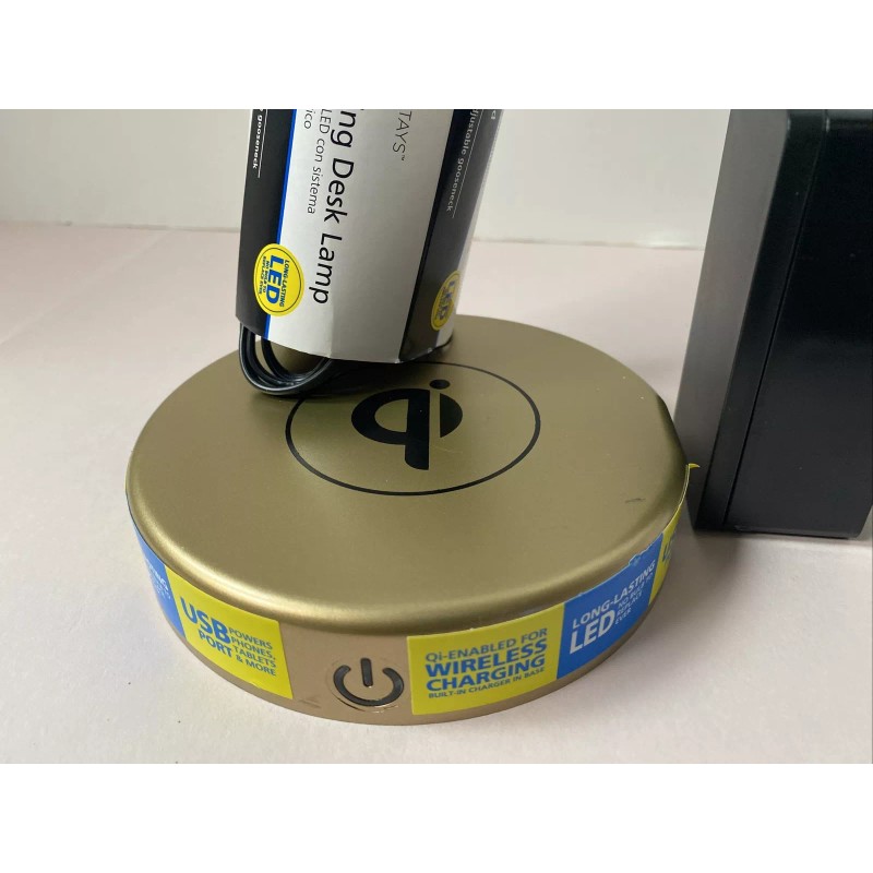 Mainstays Desk Lamp LED Qi Wireless & USB Charging Port