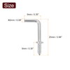 uxcell 100 Pcs L Shape Hooks, 5/8 Inch Right Angle