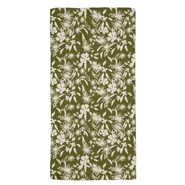 GEOMETRY Bar Towel - Quick Dry Microfiber Cloth Fall Kitchen Towels - Fall Dish Towel for Kitchen Drying - Premium Quick Dry Towel (Leafy Luxe, 12"x24")