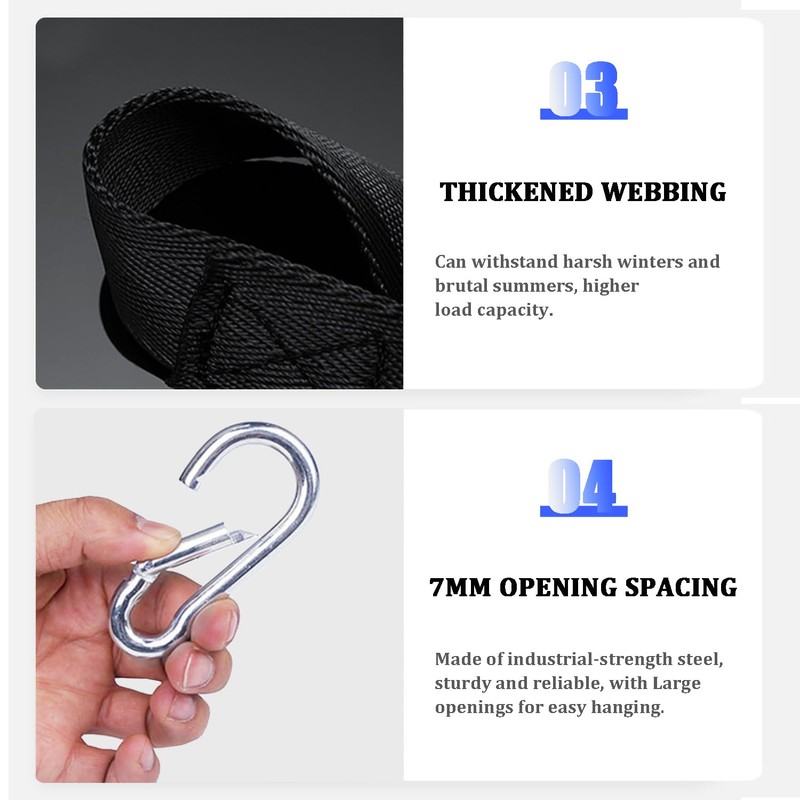 Favuit Fitness Hanging Straps, Cable Pulley Straps Weight Pulley System