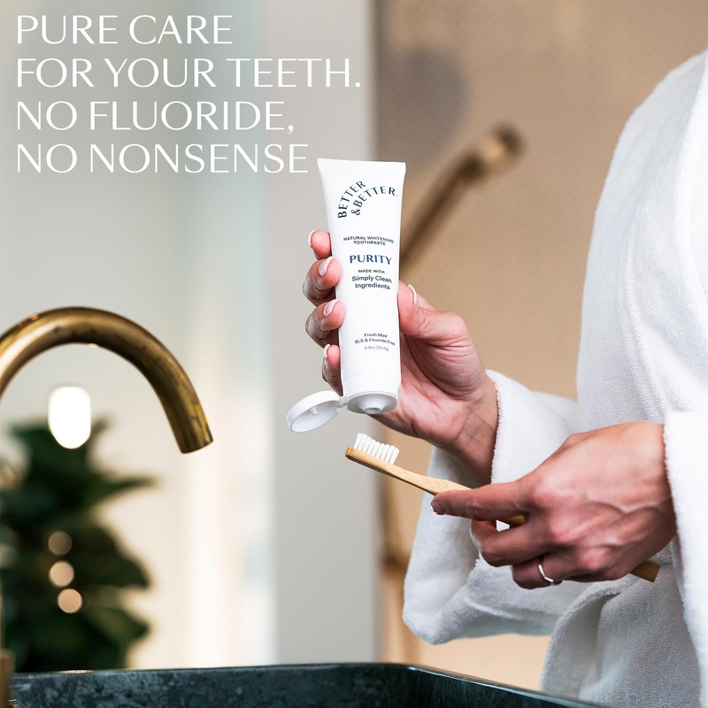 Better & Better Purity Toothpaste | Natural Whitening Toothpaste Without