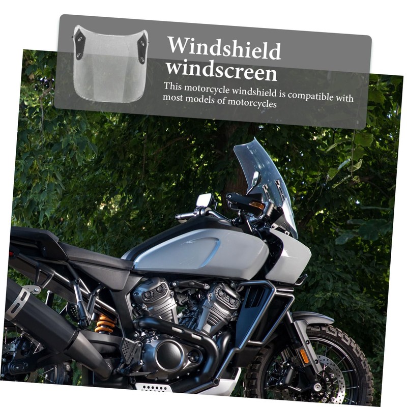 iplusmile Motorcycle Windshield Windscreen Easy Installation Compatible Models Construction Wind