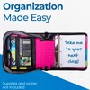 Case-it King Sized Zip Tab School Zipper Binder | 4-Inch