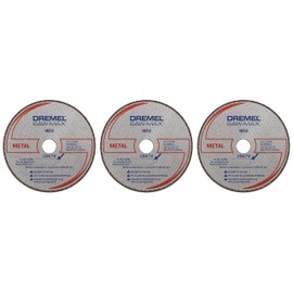 Dremel SM510c 3-Inch Metal Cut-Off Wheel, 3-Pack, Black