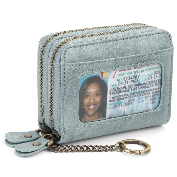 GAEKEAO Small Leather Wallet for Women RFID Blocking Credit Card