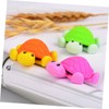 DOITOOL 16Pcs Mini Turtle Shaped Erasers for Cartoon Design for