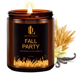 Fall Candle | Fall Party Scented Candles - Autumn Home Decor, 7oz Autumn Soy Candle with 50hr Burn Time, Holiday Thanksgiving Fall Gifts for Women Men