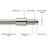 BRIGHT SHOWERS Shower Hose For Hand Held Shower Heads, 59