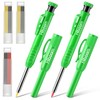 Hiboom 2 Pack Solid Carpenter Pencils with Pencil Cap and