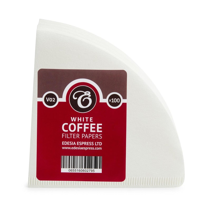 200 Size V02 White Coffee Filter Papers, Compatible with Hario