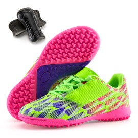 Boys Girls Soccer Cleats Indoor Turf Soccer Football Shoes Artificial Firm Ground Athletic Outdoor Youth Futsal Unisex-Child Lightweight Training Flexible Durable Comfortable Traction Breathable 6