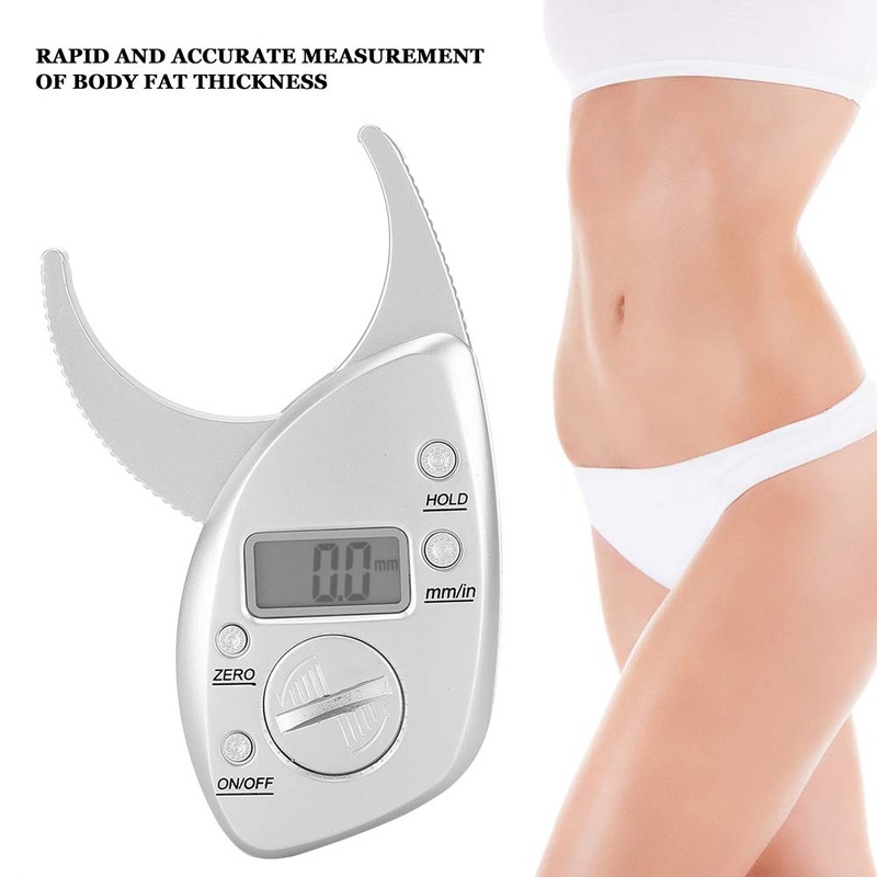 Body Fat Gauge Digital Fat Caliper 0-50mmx Measuring Range Fast,