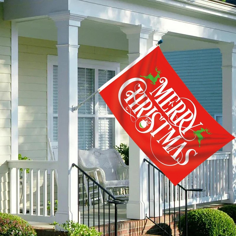 Generic Christmas Garden Flag - Dual-Sided Merry Christmas Flags Decorative,