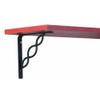 John Sterling Scroll Style Decorative Shelf Bracket, 6-inch, Black, RP-0091-6BK