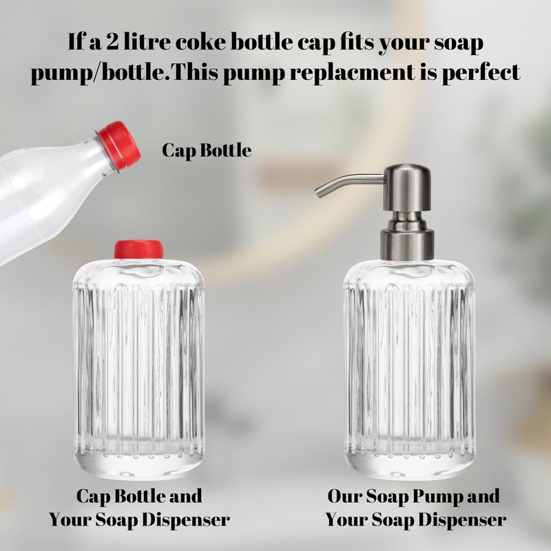 UHEY HOME 304 Stainless Steel Soap Dispenser Pump Replacement for