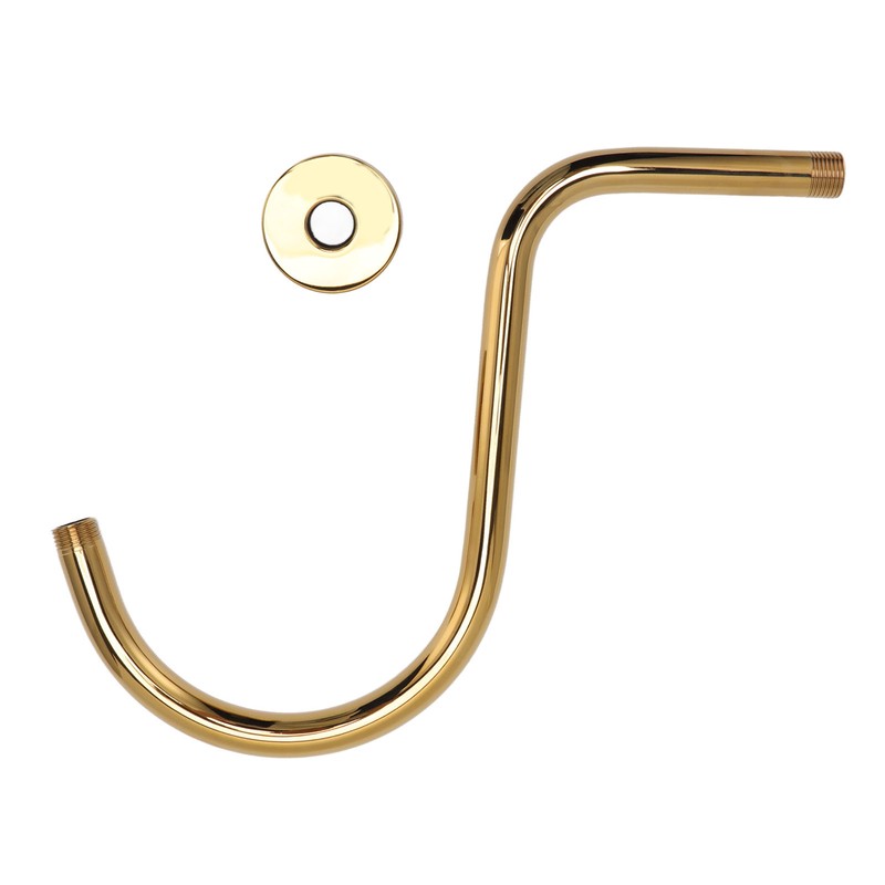 Stainless Steel S Shaped Raised Shower Arm and Flange NPT