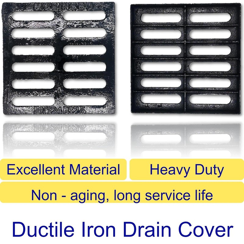 MOSINSBO Cast Iron Drain Grate 12x12 in for NDS Catch