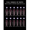 TOROKOM 120 PCS Dual Nail Forms for Poly Extension Gel,