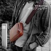 Dom Teporna Men's Body Bag, Genuine Leather, Italian Leather, Compact,