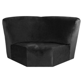 Weysat Corner Sofa Cover Stretch Corner Couch Cover Furniture Protector for Living Room Sectional Recliner Sofa Slipcover Reclining L Shape Sofa Couch Additional Seat (BDark Gray, Velvet)