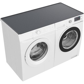 Silicone Washer and Dryer Covers for the Top,51.2" x 25.6" Washer Dryer Countertop 1pcs,Washer Dryer Top Protector for Laundry Room and Home Kitchen (Grey)