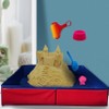 Folding Portable Sand Plate 20" PVC Outdoor Beach Park Garden