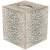 TB8815-Tissue Box Cover Tissue Holder Square Cube Paper Mache Decorative