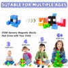 81PCS Magnetic Blocks, Magnet Building Toys for Toddlers, Preschool Sensory
