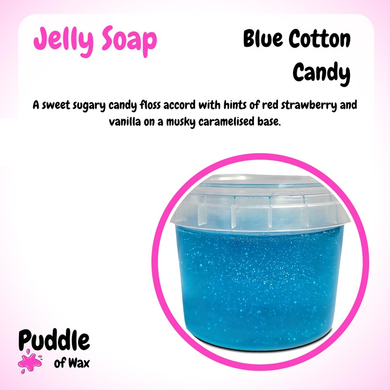 Blue Cotton Candy - Bath & Shower Jelly Soap -