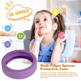 Math Spinner Covers - Travel Fidget Case Fidget Toys Storage Box | Compact Sensory Fidget Toys Cover Hand Spinner Storage Box for Various Spinners