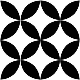 FloorPops FP3301 Starlight Peel & Stick Floor Tiles, Black