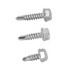 150PCS 304 Stainless Steel Self Tapping Screws Wafer Head Hex