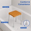 Shower Stool for Inside Shower, 350 lbs Adjustable for Seniors