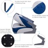 ofyou New Low Back Folding Boat Seat (White/Blue(1 seat))
