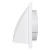 White Wall Vent Hood with Gravity Flap | Durable ASA