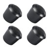METALLIXITY Chair Leg Cap 18mm Inner Diameter 4pcs Round Rubber
