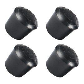 METALLIXITY Chair Leg Cap 18mm Inner Diameter 4pcs Round Rubber Chair Leg Caps Floor Protectors Furniture Chair Legs Black