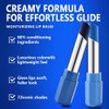 2 Pack Steel Blue Light Blue Cream Matte Lipstick Stick,