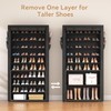 ROJASOP 10 Tier Shoe Rack with Covers,Large Capacity Stackable Tall