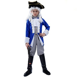 SEA HARE Children's Colonial General Role Play Costume (L: 10-12 years)