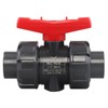 DERNORD 2 Pack PVC True Union Ball Valve NPT Threaded